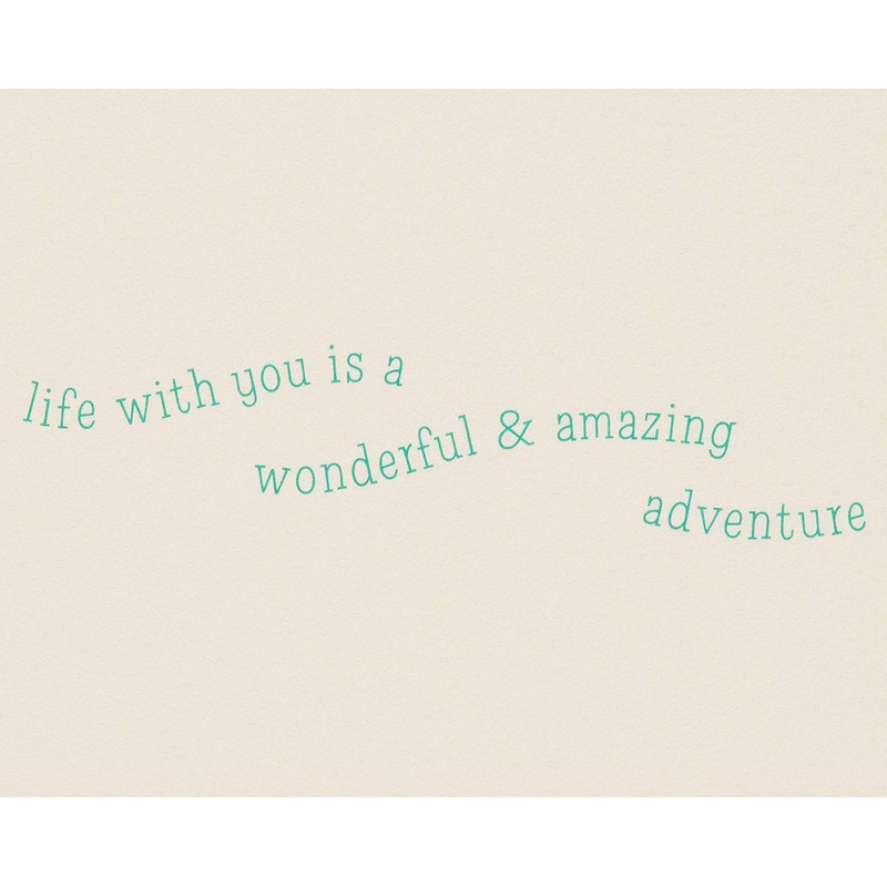 Papyrus Romantic Valentines Day Card (Wonderful & Amazing Adventure)