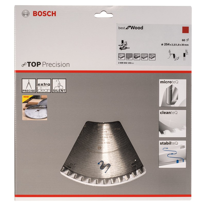 BOSCH Top Precision Best 2608642102 Circular Saw Blade 254 x