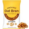 Organic Oat Bran Pretzels, Unsalted, 8 oz, USDA Organic, Kosher,