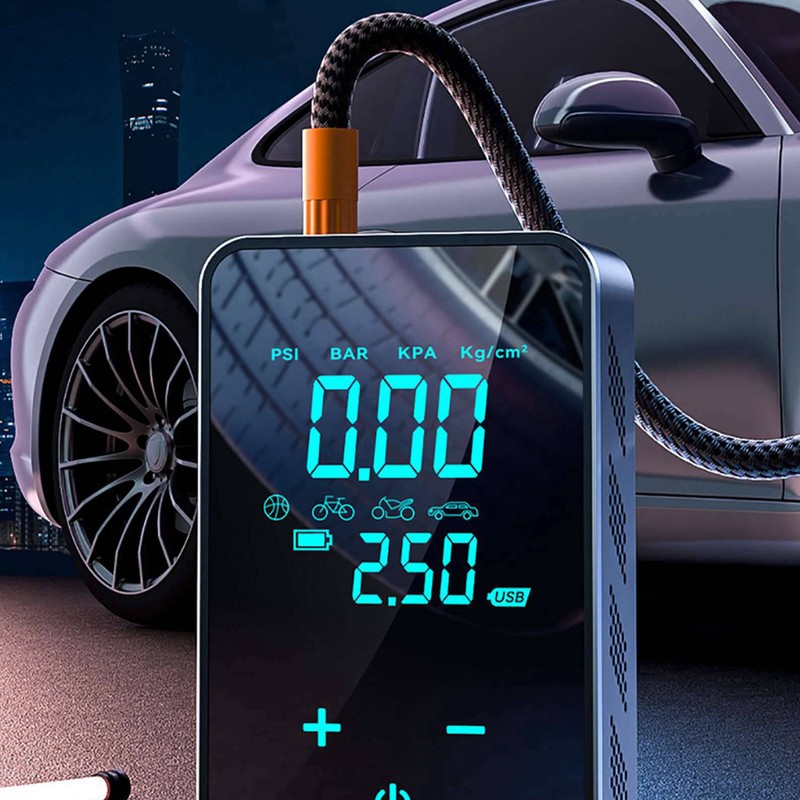 ST-9616C Full-Touch-Screen Vehicle-Mounted Air Pump Portable Air Pump for Automobile
