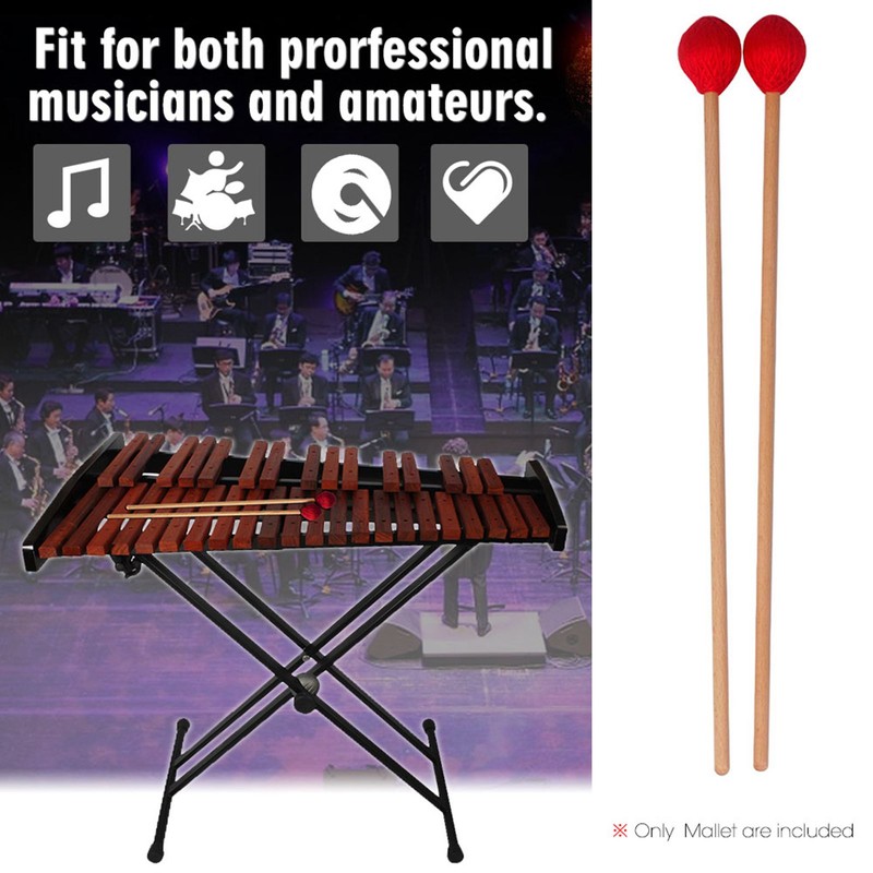 Middle Marimba Stick Mallets Xylophone Glockensplel Mallet with Beech Handle