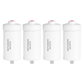Purewell PH-2 White 3-Stage Alkaline Filter Elements, Additional filters for Berkey® Black Activated Carbon Filters, Berkey® and Purewell Gravity Filtration Water System, pH 8-9 (4 Pack, K Series)