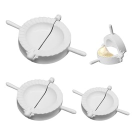 3 Pieces Dumpling Mold, Dumpling Mold Set, Dumpling Clamp Mold, Dumpling Dough Mold, Crescent-Shaped Dumpling Mold, Dumpling Making Device (6.8cm, 7.8cm, 8.8cm)