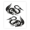 Quattroerre Supershaped Die-Cut Dragons for Car, Black, 10 x 12