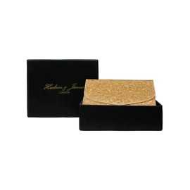 Hudson & James Ladies Cork Vegan RFID Blocking Card Holder Wallet Purse Card Women Wallet (Plain Natural Cork)