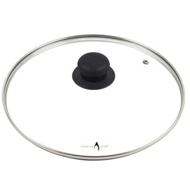Penguin Home 16cm Toughened Glass Lid with Bakelite Knob - Perfect for Saucepan, Durable and Stylish Cookware Lid