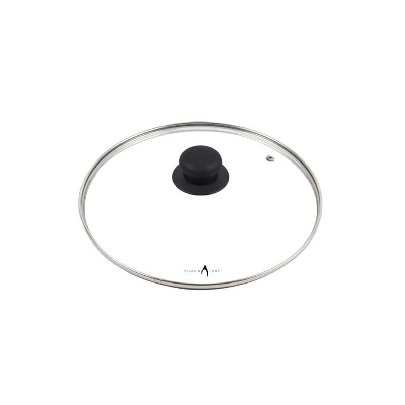 Penguin Home 16cm Toughened Glass Lid with Bakelite Knob -