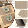 MUNSKT Cotton Place Mats 4 Pcs Place Mats for Table