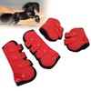 4pcs Horse Leg Guard PU Neoprene Front Hind Horse Tendon