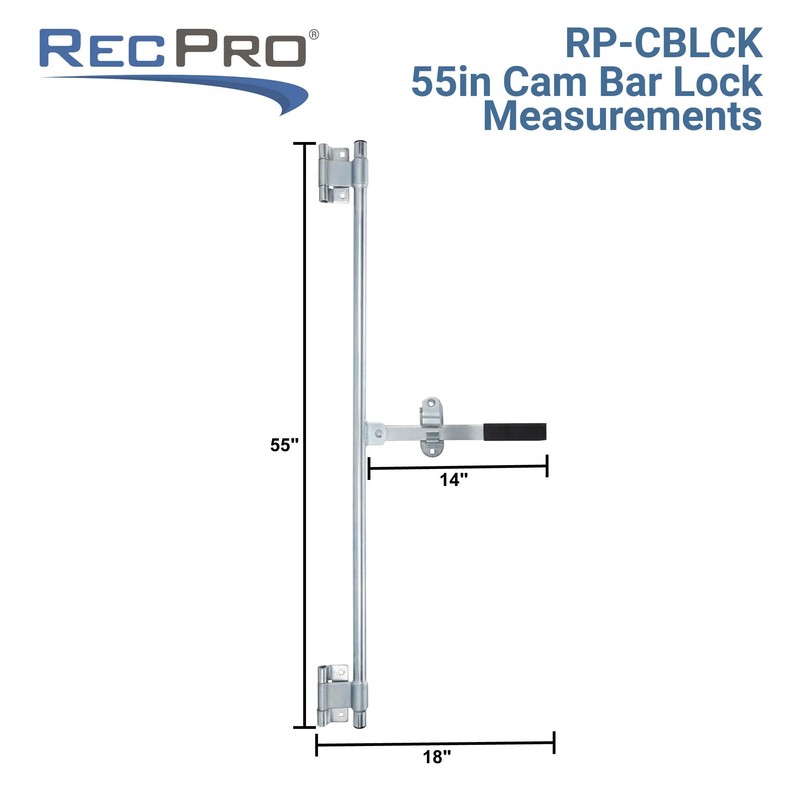 RecPro Cam Bar Lock Kit | Heavy-Duty Zinc Steel Lock