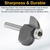 sourcing map Cove Router Bit 1/4" Shank 1-1/8" Dia 17/32"