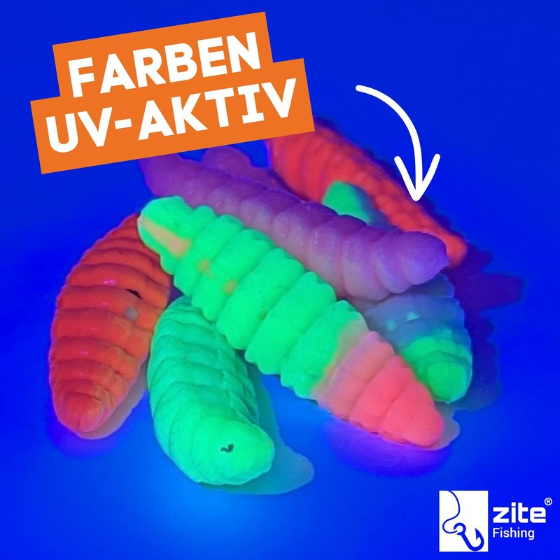 Zite Fishing Attracta Larv Floating | Pack of 8 Flavoured