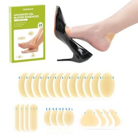 Bukihome Hydrocolloid Gel Blister Bandages - Waterproof Adhesive Blisters Bandages - 21Pcs Blister Pads for Heel, Foot, Toe, Feet - Gel Blister Chshions for Prevention & Recovery (Variety Pack)