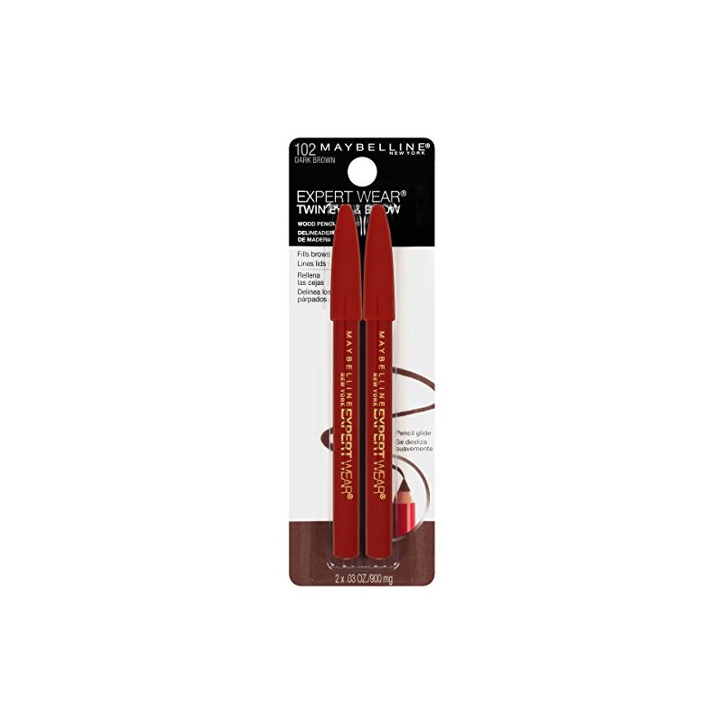 Maybelline Expert Eyes Delineador Duo para Cejas y Ojos, color