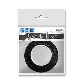 PME Sparkle Tape Black,8 x 1 x 8 cm