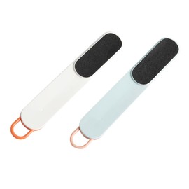 Baluue 2pcs Foot Files and Brush for Callus Removal and Foot Care Material Gentle Exfoliating Tools for Home and Salon Use