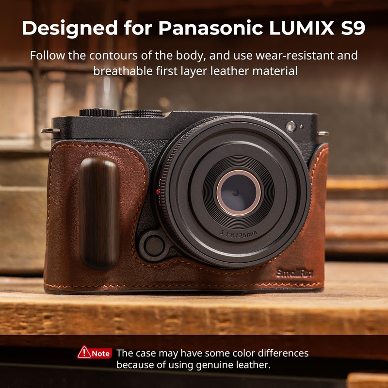 SmallRig Half Leather Case Kit Vintage Style Leather Camera Half