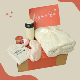 Thinking of you gifts for women, Self care gift basket,a hug in a box Gifts, Sympathy gift baskets for women, Get well gifts,hug in a box, Comfort and encouragement gifts for friends