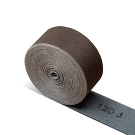 POWERTEC Emery Cloth Sandpaper Roll 120 Grit, 1-1/2" x 10 Yards Emery Cloth Roll Aluminum Oxide Sandpaper for Woodworking, Deburring, Polishing, Automotive, 2PK (49000-P2V)