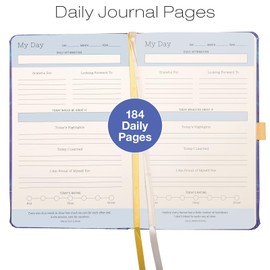 Five Minute Self Care Journal - Dark Blue Marble