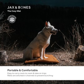 Jax & Bones Everest Dog Bed Cozy Mat - Washable Outdoor Dog Mat - Medium Flat Pad Fits Standard Size Crate & Kennel - Camo