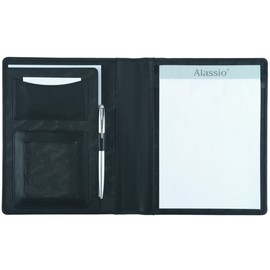 Alassio - 43004 - Notebook A5 Bormio - Imitation Leather Writing Pad, Black