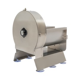 RustyVioum Potato Slicer, 110V Commercial Electric Manual Stainless Steel Fruit Vegetable Slicer Cutter, Multifunctional Cabbage Shredder 0-12mm Adjustable for Commercial Restaurant Home, Silver