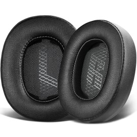 SOULWIT Professional Replacement Ear Pads for JBL Live 500BT/Live 500 BT Around-Ear Wireless Headphone, Earpads Cushions with Softer Protein Leather, Noise Isolation Foam - Black
