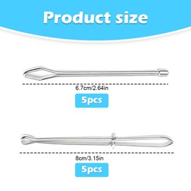 10 Pcs Rope Threader Set, 2 Designs Metal Drawstring Threader Tool for Waistbands, Hoodies, Shorts, Sweatpants, DIY Sewing Accessories