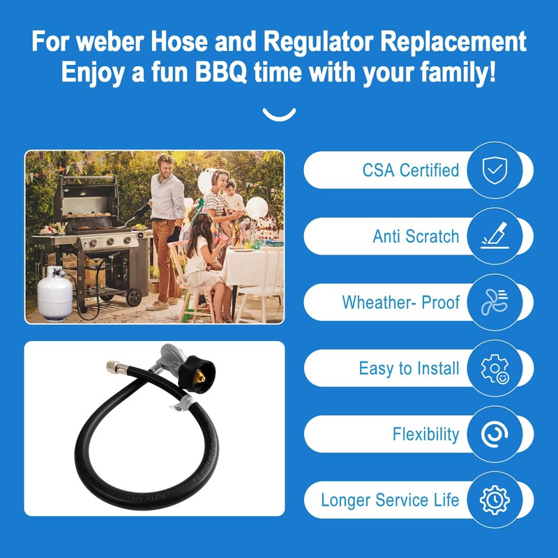 For Weber Hose and Regulator kit, for Weber Grill Regulator