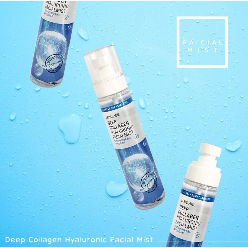 Bidameun Mist Facial Coreano, Hialurónico & Colágeno_ Antiarrugas_4pz