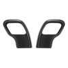 2Pcs Gear Shift Knob Cover Trim Protective Carbon Fiber Gear