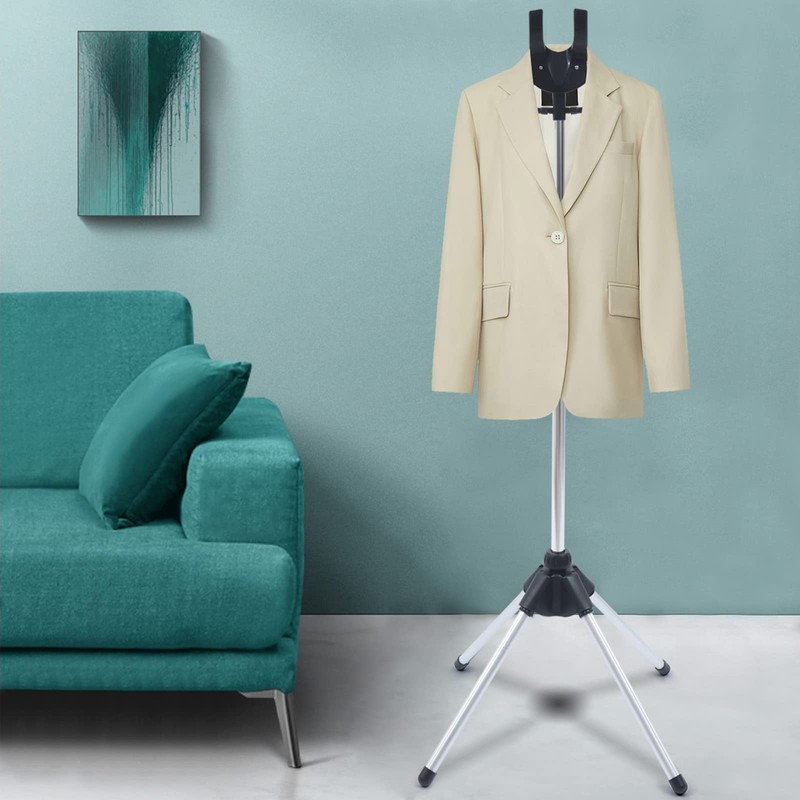 WUSILILU Hanging Ironing Rack, Steamer Hanger Stand Garment Hanger for
