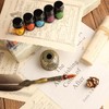 GC QUILL Feather Glass Dip Pen and Ink Set, Glass