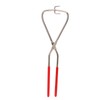 2pcs Dipping Tongs Red Handle Stainless Steel Easy Cleaning Stable
