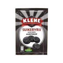 KLENE Sugar-Free Licorice Coins Soft Sweet (Mildzoete muntdrop) 105gr Bag | 4 Bags
