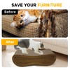 Viraagyiyou 2 in 1 Cat Scratcher Lounge, Premium Cat Scratching