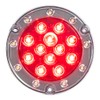 Maxxima M85417R Red LED Ultra Thin Round Hybrid Lightning Stop
