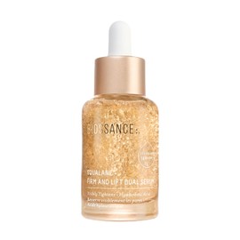 Biossance Squalane + Firm & Lift Dual Serum - Suero facial para piel madura - Levanta e hidrata - Reduce las arrugas - Ácido hialurónico, escualano, ectoína, gravetye gigante y bisabolol - 1.0 fl oz