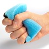COM-FOUR® Plastic Scourer, Universal Cleaning Sponge with Recessed Grip and