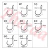 175Pcs Size 2#~5/0 Octopus Circle Fishing Hooks Made of High