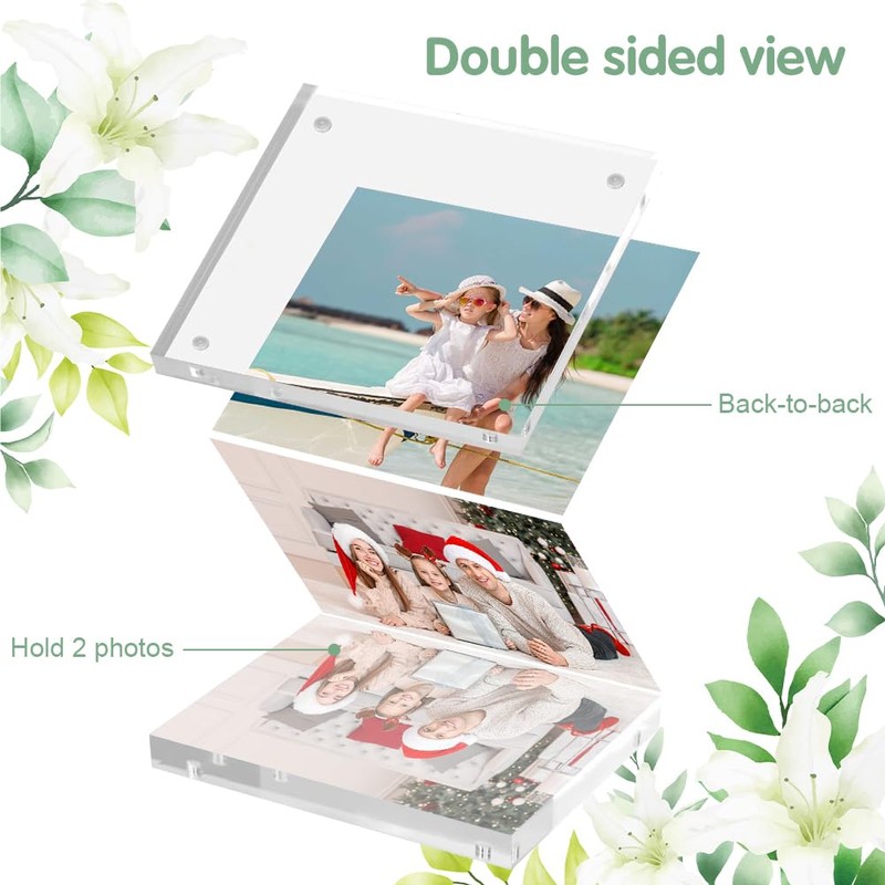 Adboros 5x7 Acrylic Picture Frame 10 Pack, Clear Picture Frames