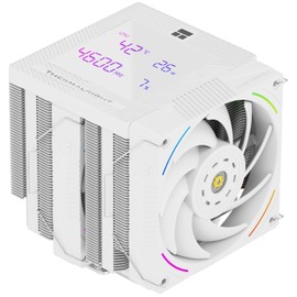 Thermalright Phantom Spirit 120 Digital Snow CPU Air Cooler,7 Heat Pipes CPU Cooler,Dual 120mm PWM Fans,Magnetic Attraction-Digital Screen Top Cover,for AM4/AM5/Intel LGA1700/1851/1150/1151/1200