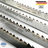 Band saw blades with hardened tooth tips, 1070-2500 mm, width