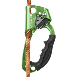 SRT Climbing Hand Ascender Aviation Light Alloy Mountaineering Rock  Rappelling Gear Equipment Left Handled Ascender Arborist Tree Climber Rigging - Color: Green Right Hand