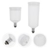 Hohopeti 4pcs Split Replaceable Airbrush Cups Clear Plastic Paint Containers