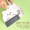 FDGGT 2 Sets Dustpan Broom and 2 Pieces Transparent Hooks,