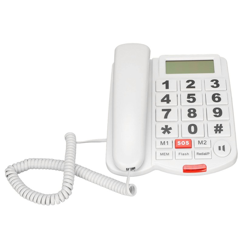 ciciglow LD‐265CID Corded Large Button Phone with Caller ID, Hands-Free