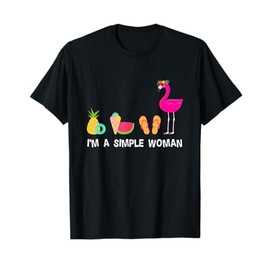 Im A Simple Woman Flamingo T-Shirt