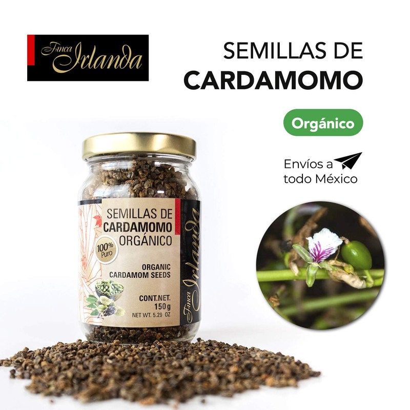 Semillas de Cardamomo Orgánico Finca Irlanda 150G.